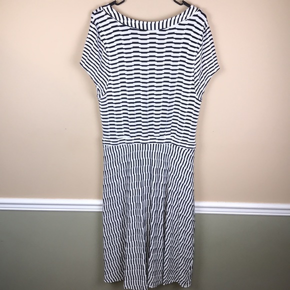 Maeve by Anthropologie Women’s Textured Patterned Faux Wrap A-Line Dress - Picture 6 of 9